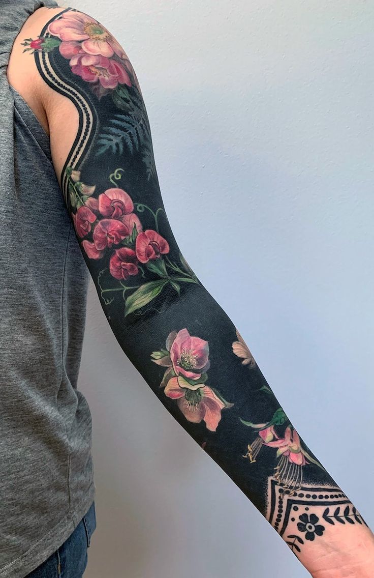 Discover Bold Blackout Tattoo Ideas 2025: Full Sleeve, Geometric, Abstract, with White Ink