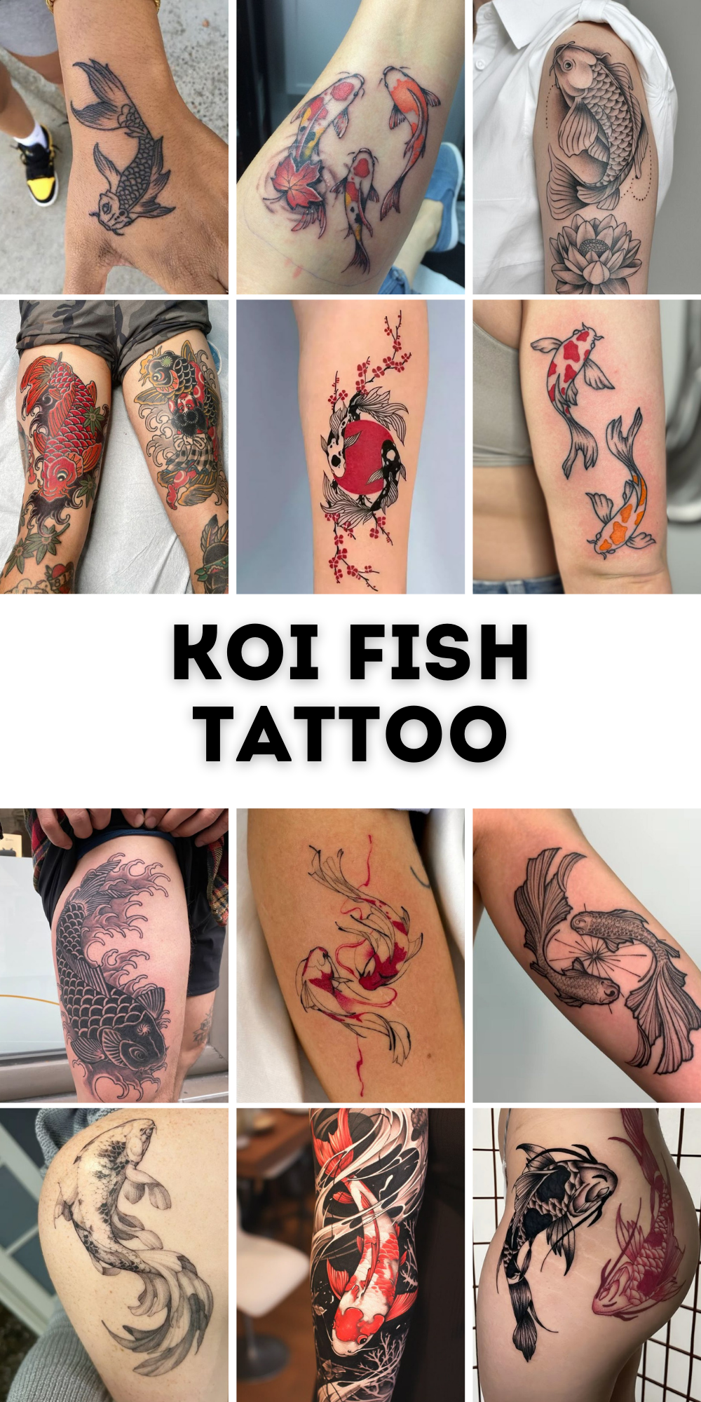 Explore 28 Unique Koi Fish Tattoo Ideas for 2025: Minimalist, Japanese Style, Yin Yang, Fine Line