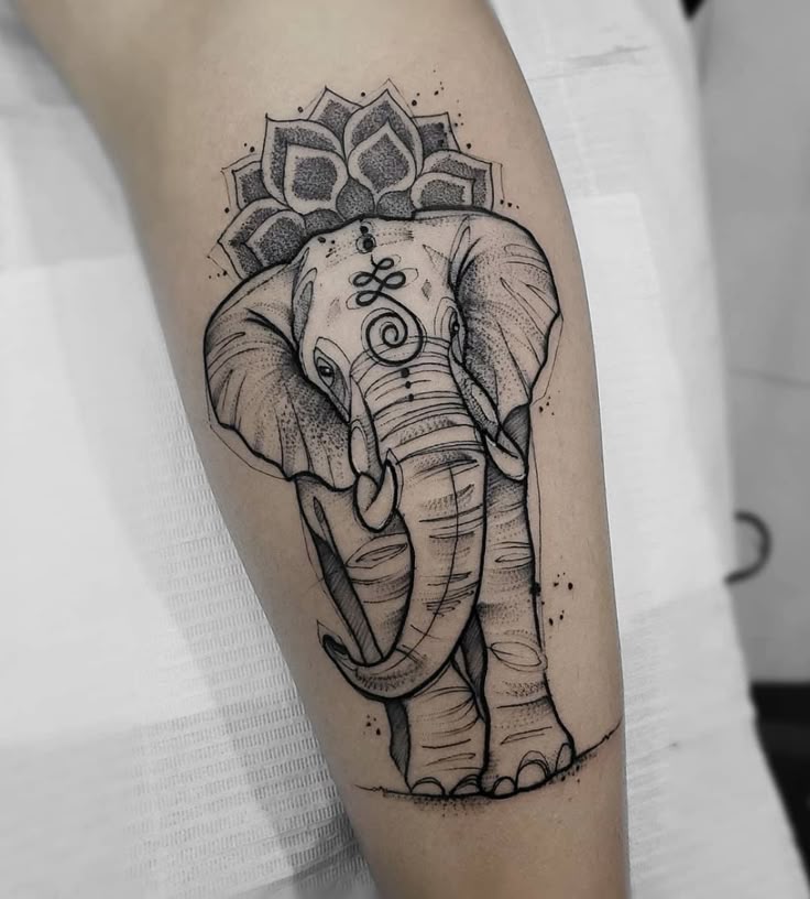 30 Stunning Elephant Tattoo Ideas for 2025 – Realistic, Minimal, Mandala, Cute, Designs