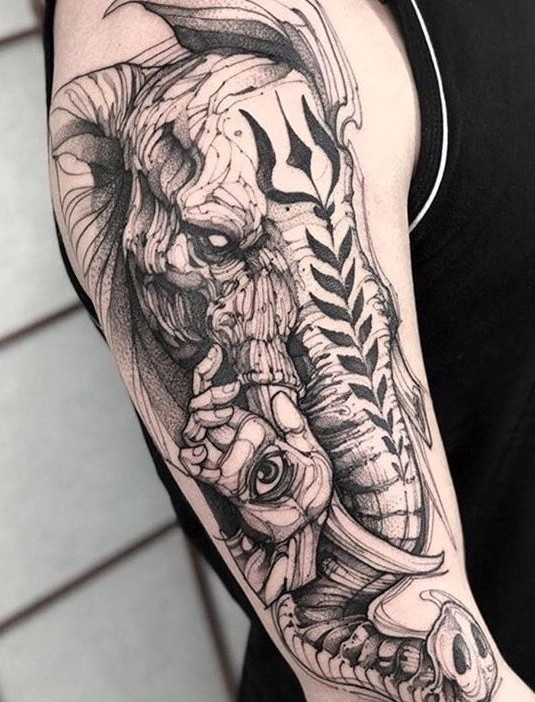 30 Stunning Elephant Tattoo Ideas for 2025 – Realistic, Minimal, Mandala, Cute, Designs