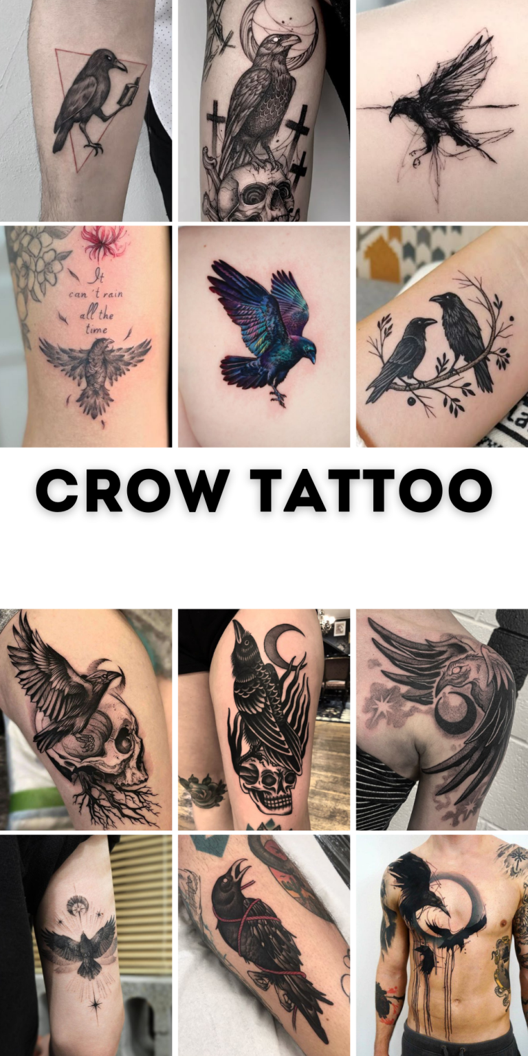 28 Unique Crow Tattoo Ideas 2025 – Blackwork, Traditional, Flying ...