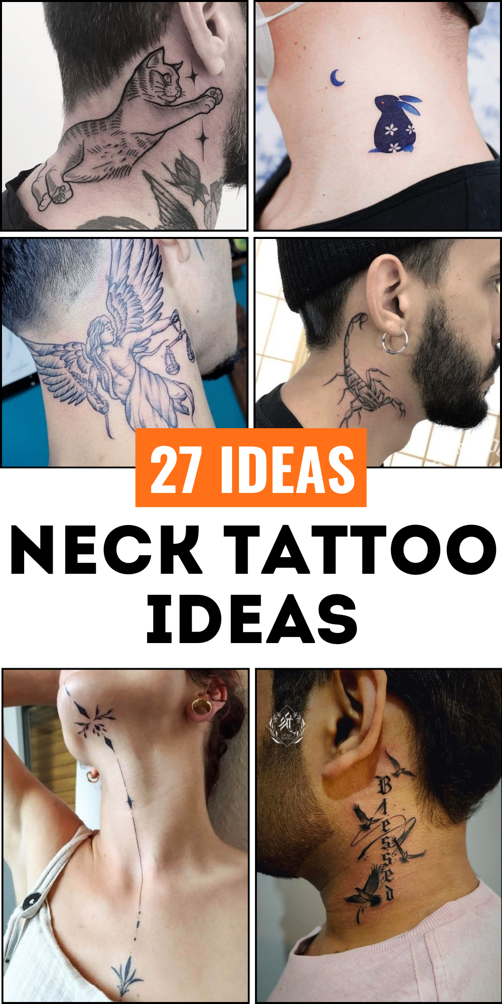 27 Ideas Neck Tattoo 2025: Unique Designs for Men and Women – Side, Front, and Nape of Neck Tattoo