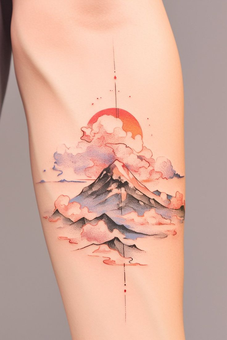 27 Ideas Mountain Tattoo Ideas 2025: Minimalist, Geometric, Fine Line &#038; Sleeve Designs