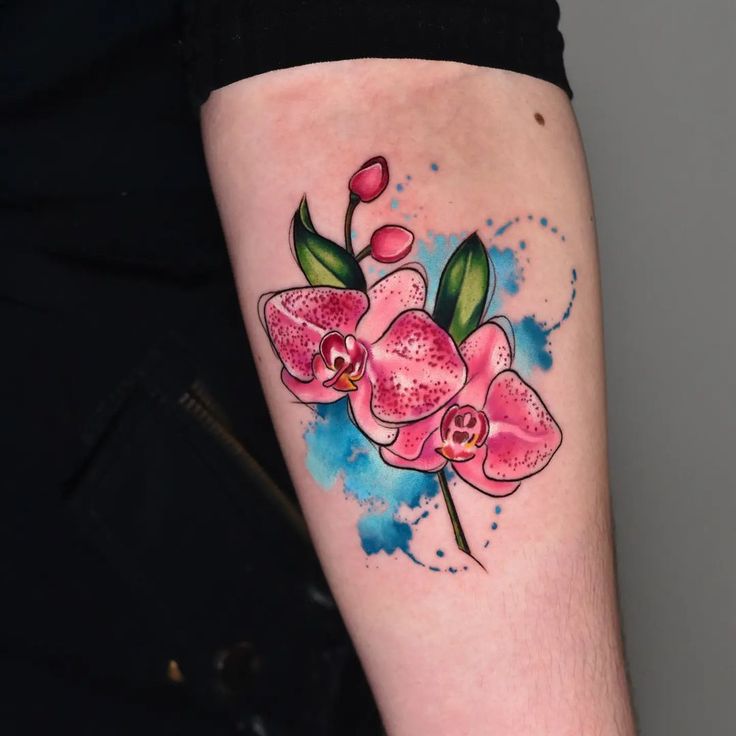 26 Orchid Tattoo Ideas 2025 for Minimalist, Colour, and Fine Line Designs