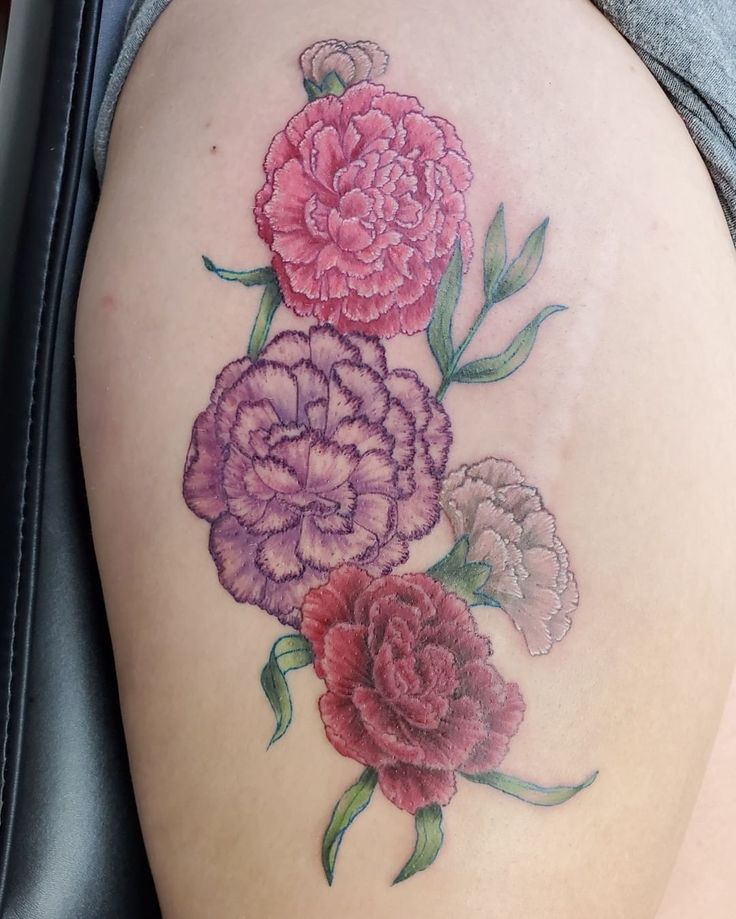 25 Carnation Tattoo Ideas 2025: Traditional Designs for Women, Shoulder, Sleeve, Ankle &#038; More