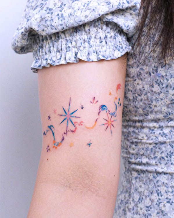 27 Space Tattoo Ideas 2025 for Women and Men – Galaxy Sleeve Designs, Minimalist Forearm Art