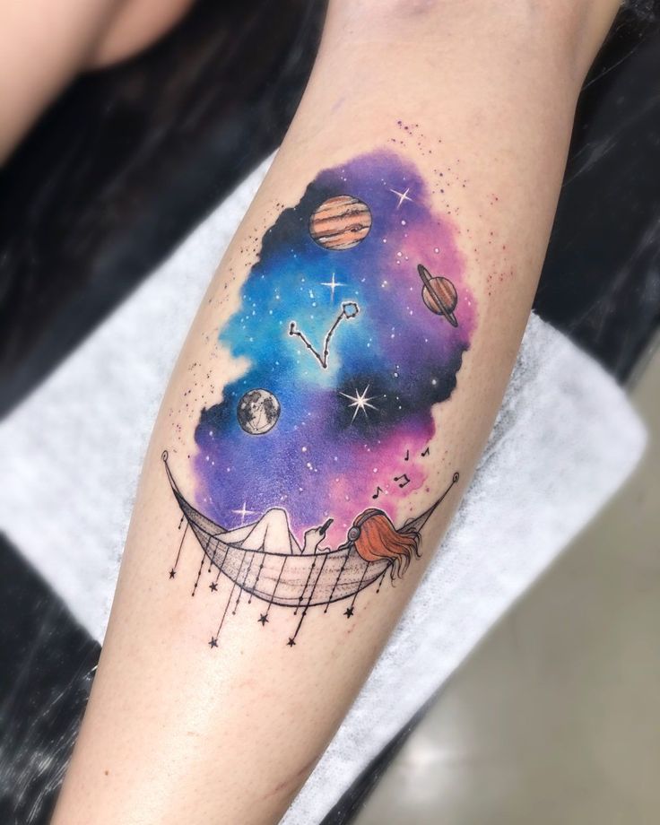 27 Space Tattoo Ideas 2025 for Women and Men – Galaxy Sleeve Designs, Minimalist Forearm Art