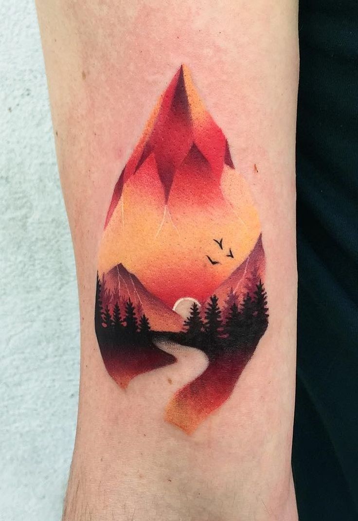 27 Ideas Mountain Tattoo Ideas 2025: Minimalist, Geometric, Fine Line &#038; Sleeve Designs