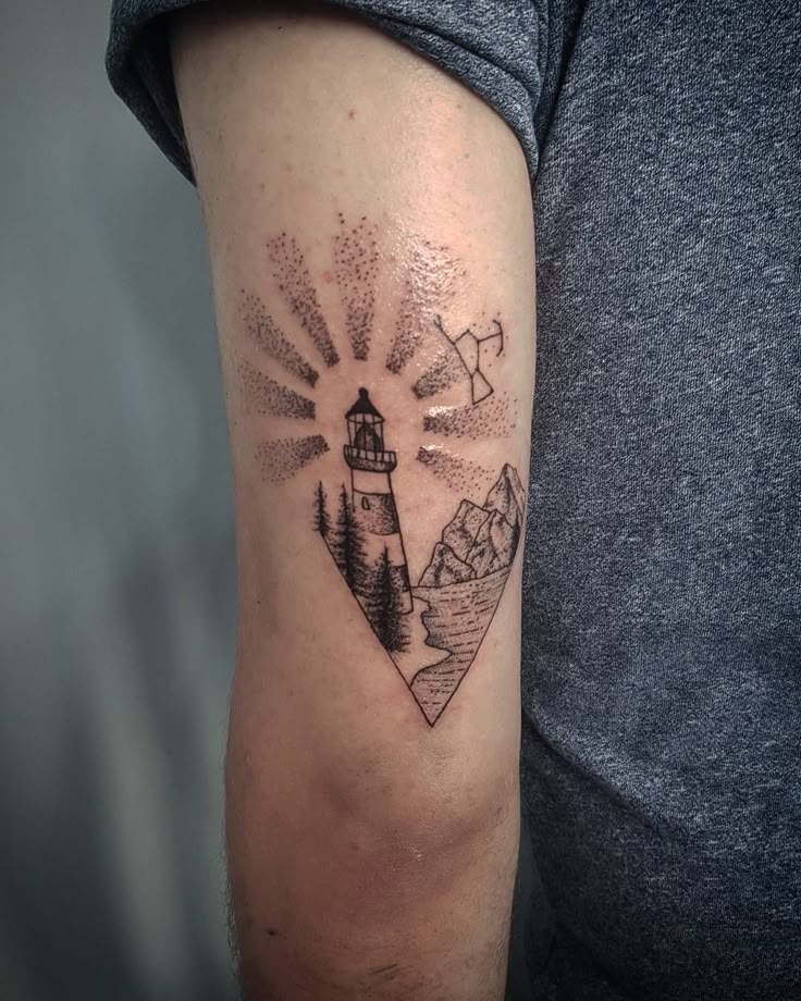 Check Out 29 Cool Lighthouse Tattoo Ideas for 2025