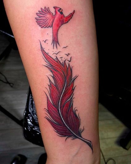 28 Cardinal Tattoo Ideas 2025 for Women and Men: Memorial, Fine Line, Stencil Outline, Small Flying
