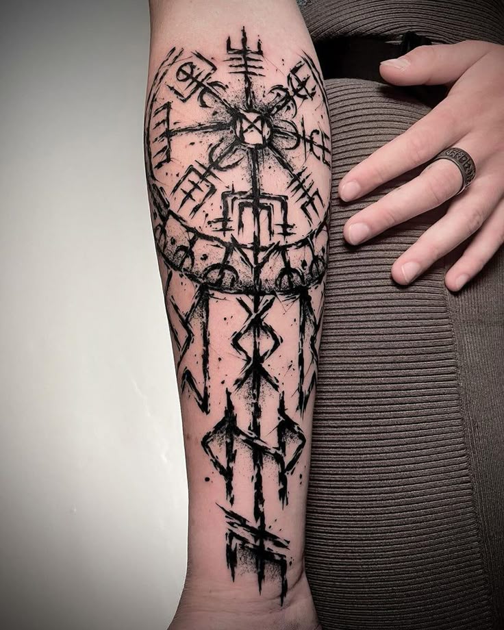 25 Viking Tattoo Ideas 2025 with Norse Mythology Symbols, Sleeve and Chest Designs