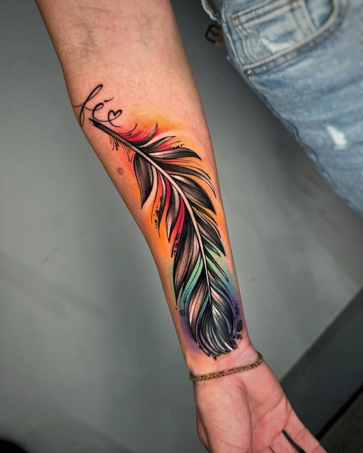 28 Feather Tattoo Ideas 2025: Fine Line, Mandala, Native American, Black, Simple &#038; Meaningful Designs