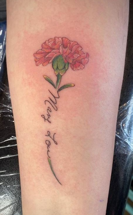25 Carnation Tattoo Ideas 2025: Traditional Designs for Women, Shoulder, Sleeve, Ankle &#038; More
