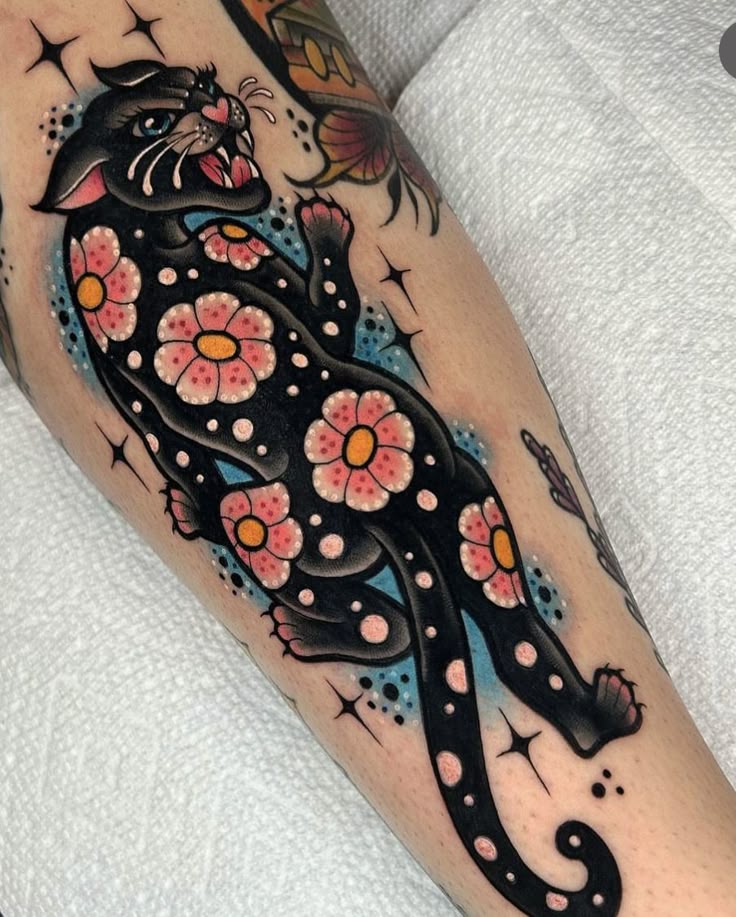 30 Panther Tattoo Ideas 2025 for Men and Women – Traditional, Neo Traditional, Pink, Black Ink