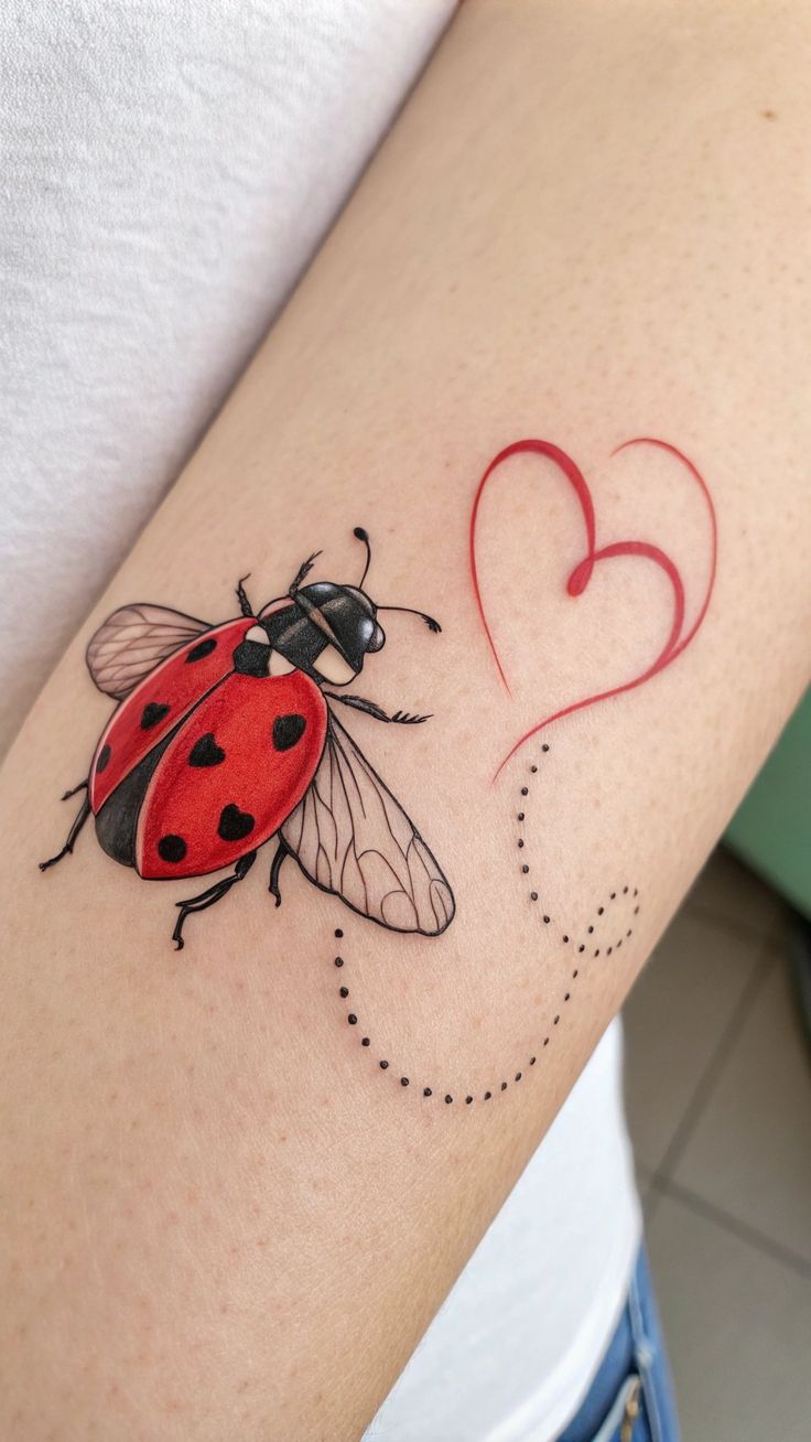 29 Ladybug Tattoo Ideas 2025 with Stencil Designs, Fine Line, Traditional Style, Gothic, Floral
