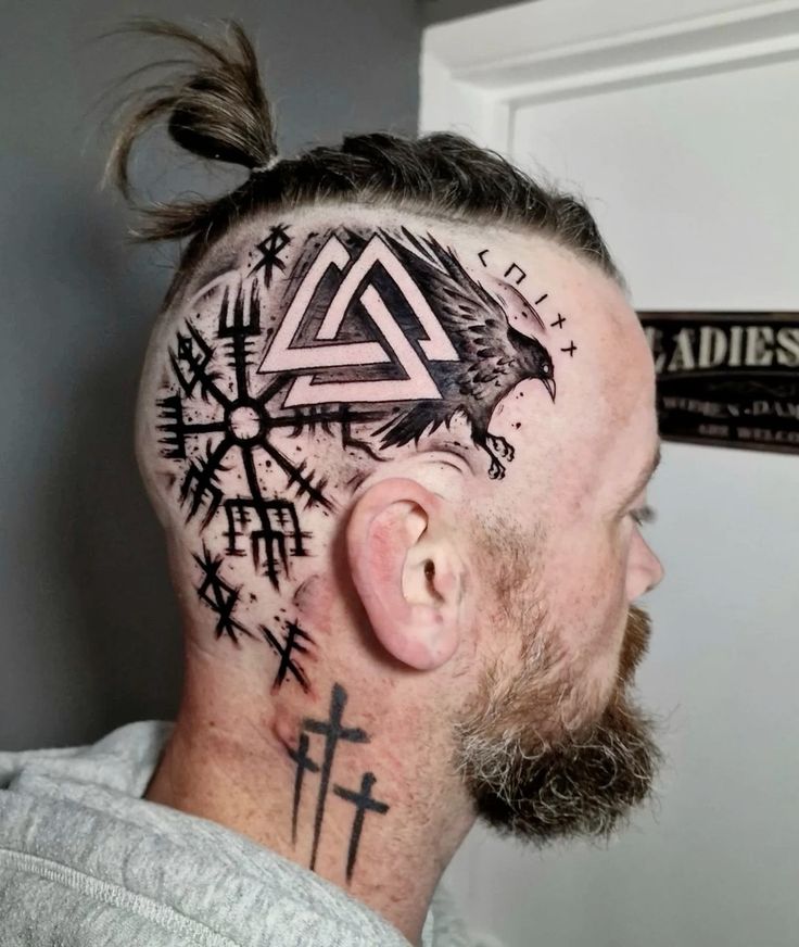 25 Viking Tattoo Ideas 2025 with Norse Mythology Symbols, Sleeve and Chest Designs