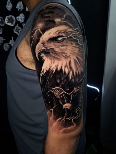 30 Eagle Tattoo Ideas 2025: Bold Designs for Men and Women with Chest ...