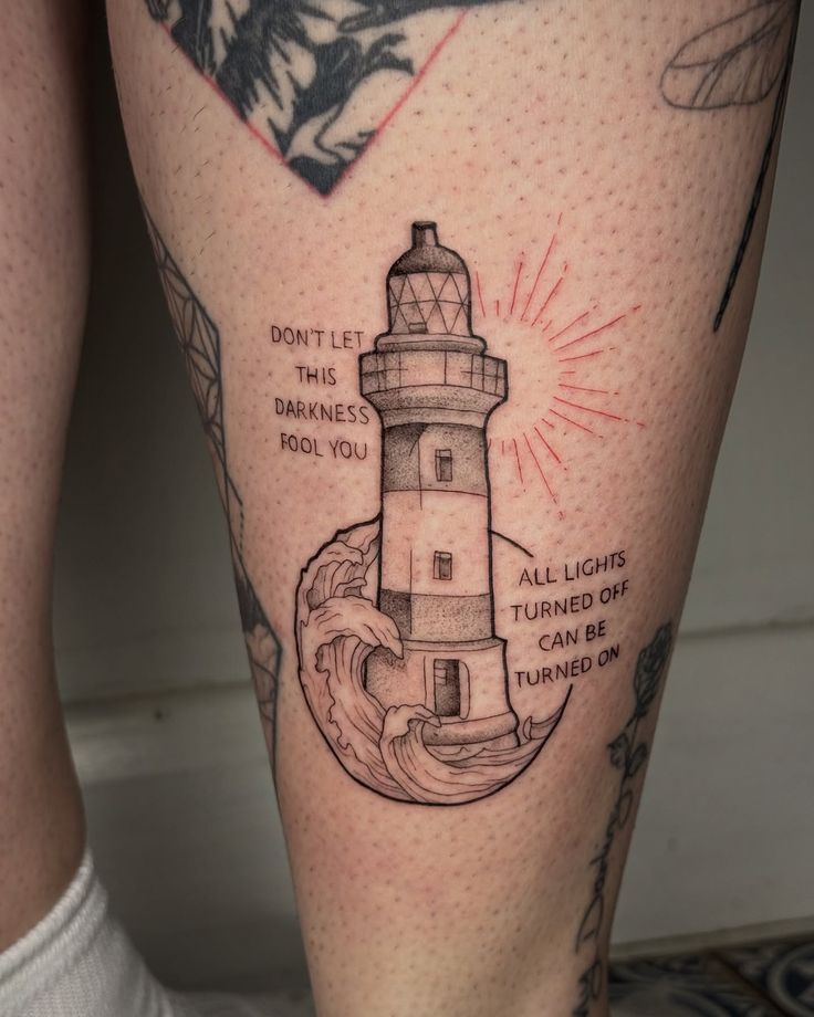 Check Out 29 Cool Lighthouse Tattoo Ideas for 2025