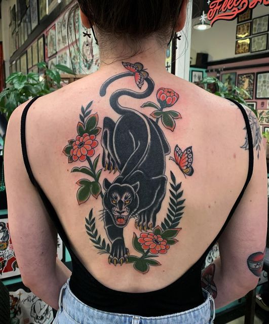 30 Panther Tattoo Ideas 2025 for Men and Women – Traditional, Neo Traditional, Pink, Black Ink
