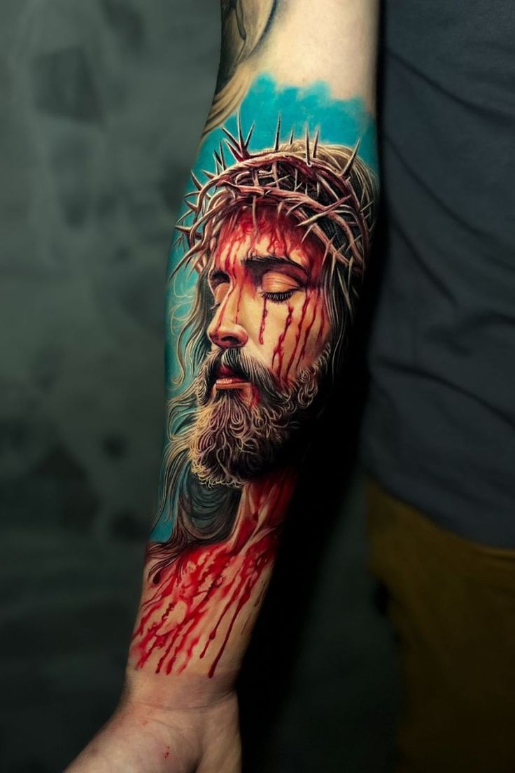 25 Jesus Tattoo Ideas 2025: Sacred Heart, Virgin Mary, Fine Line, Sleeve for Women, Back, Forearm