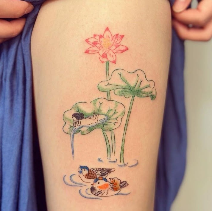 30 Creative Water Lily Tattoos for 2025: Tattoos with Special Meanings