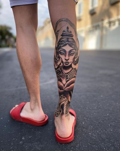 27 Leg Sleeve Tattoo Ideas 2025 for Men & Women – Feminine Designs to ...