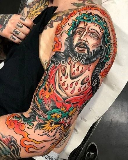 25 Jesus Tattoo Ideas 2025: Sacred Heart, Virgin Mary, Fine Line, Sleeve for Women, Back, Forearm