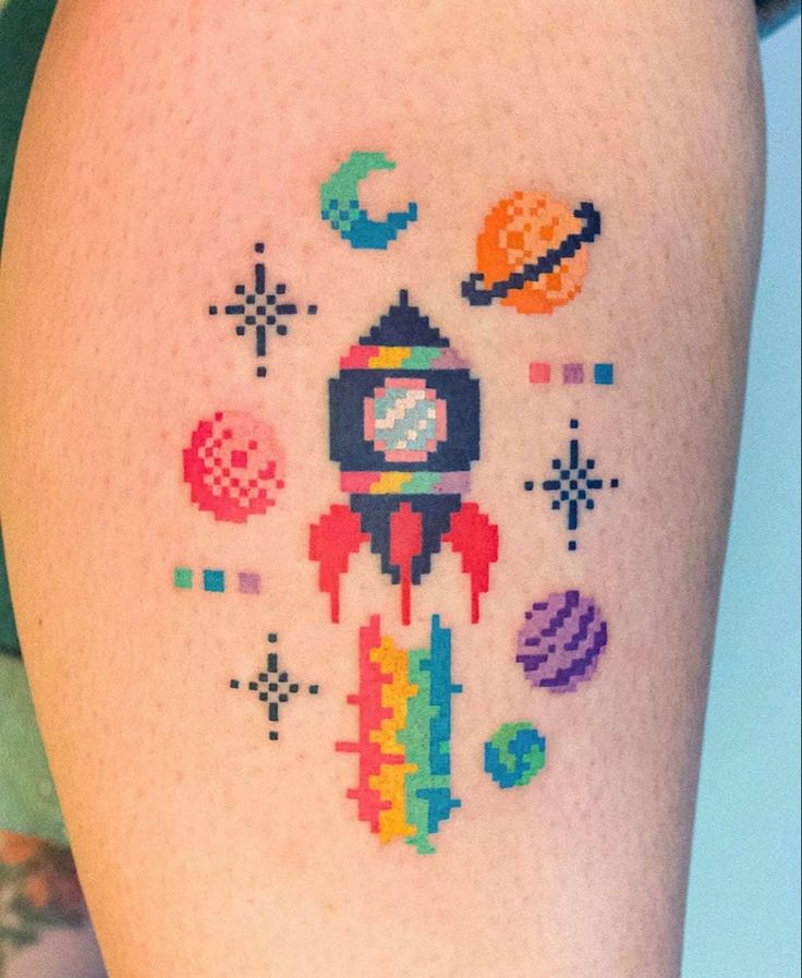 27 Space Tattoo Ideas 2025 for Women and Men – Galaxy Sleeve Designs, Minimalist Forearm Art