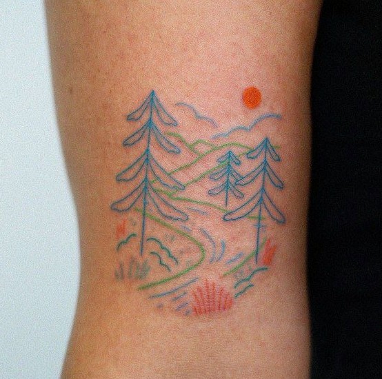 27 Ideas Mountain Tattoo Ideas 2025: Minimalist, Geometric, Fine Line &#038; Sleeve Designs