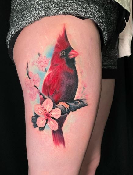 28 Cardinal Tattoo Ideas 2025 for Women and Men: Memorial, Fine Line, Stencil Outline, Small Flying