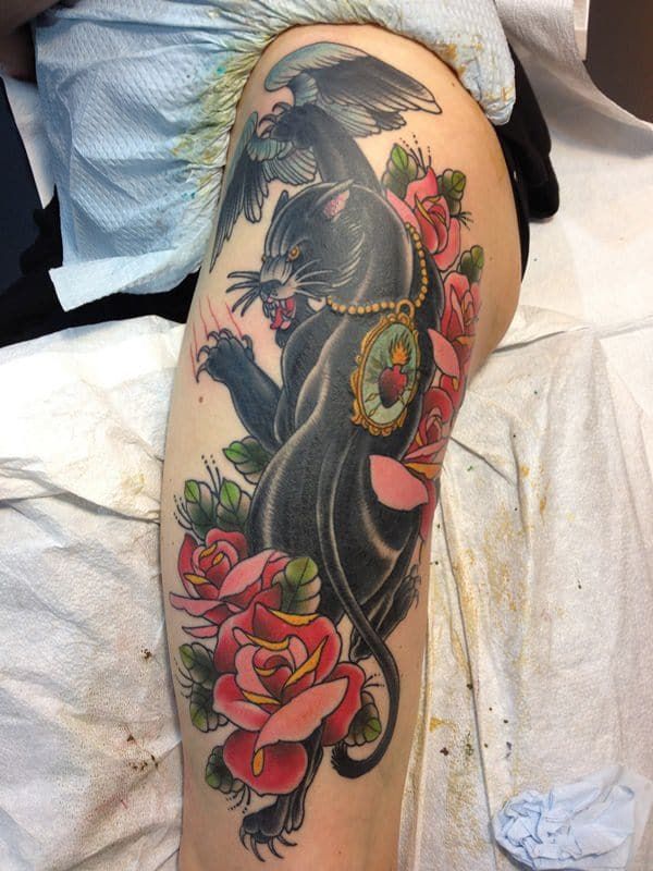 30 Panther Tattoo Ideas 2025 for Men and Women – Traditional, Neo Traditional, Pink, Black Ink