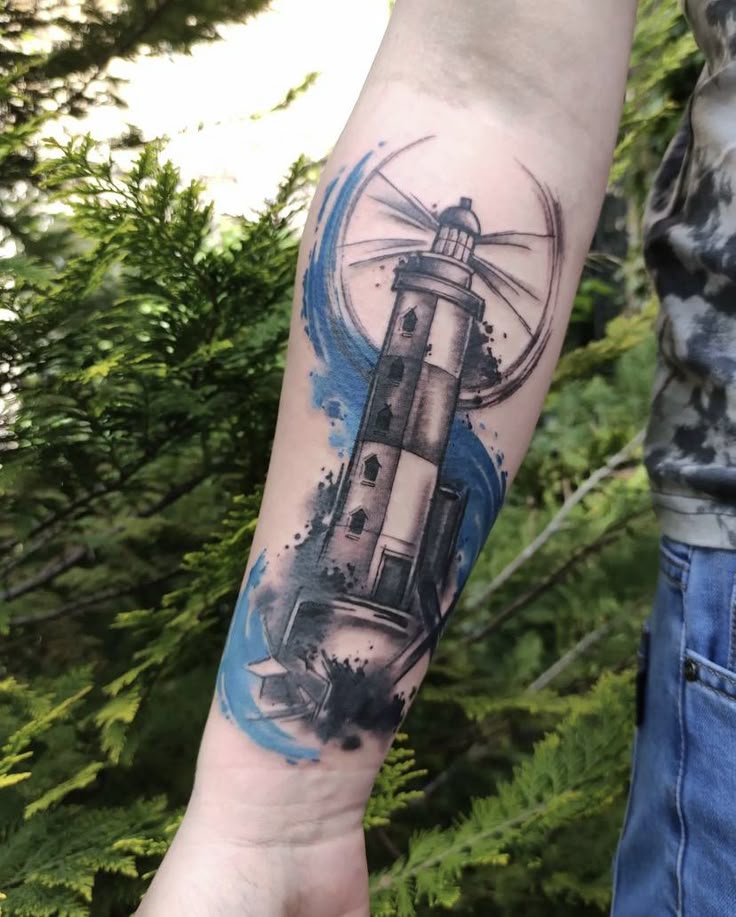 Check Out 29 Cool Lighthouse Tattoo Ideas for 2025