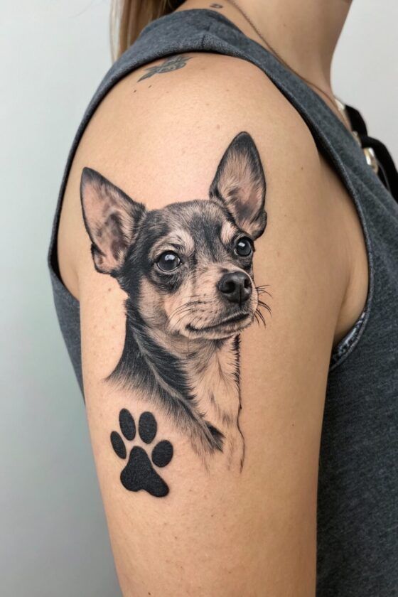 28 Paw Print Tattoo Ideas 2025 for Dog &#038; Cat Lovers – Memorial, Floral, Watercolor, Fine Line