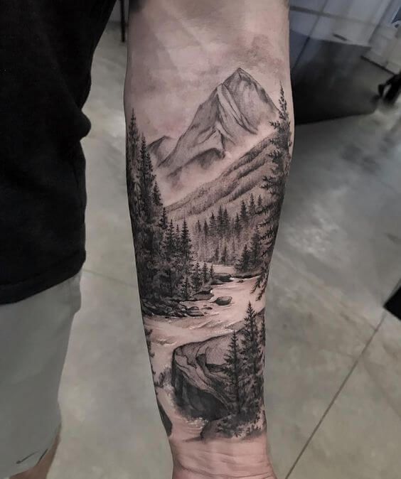 27 Ideas Mountain Tattoo Ideas 2025: Minimalist, Geometric, Fine Line &#038; Sleeve Designs