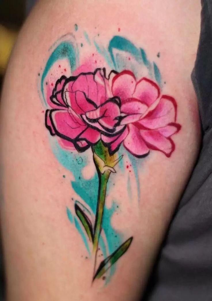 25 Carnation Tattoo Ideas 2025: Traditional Designs for Women, Shoulder, Sleeve, Ankle &#038; More