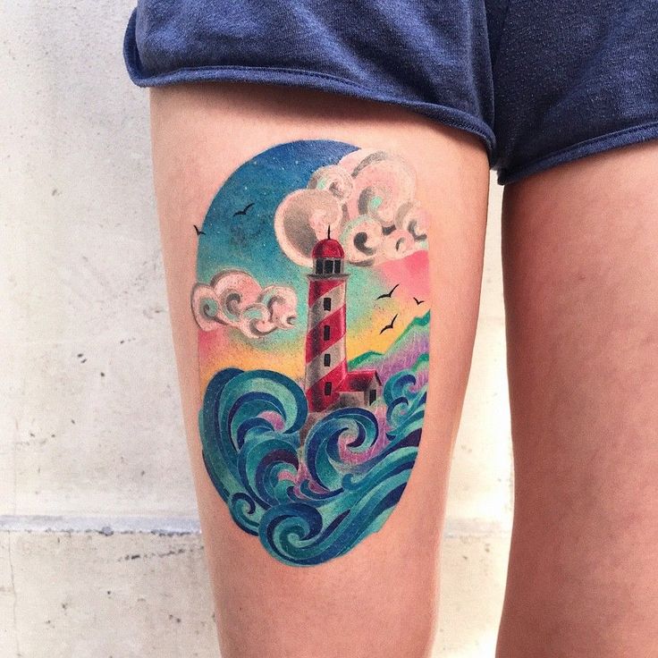 Check Out 29 Cool Lighthouse Tattoo Ideas for 2025