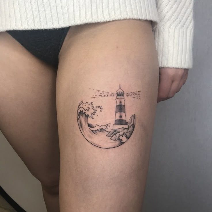 Check Out 29 Cool Lighthouse Tattoo Ideas for 2025