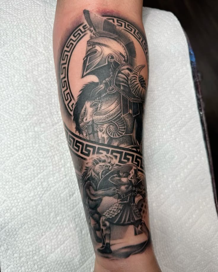 27 Spartan Tattoo Ideas 2025 Bold Sleeve, Chest, Leg &#038; Forearm Designs