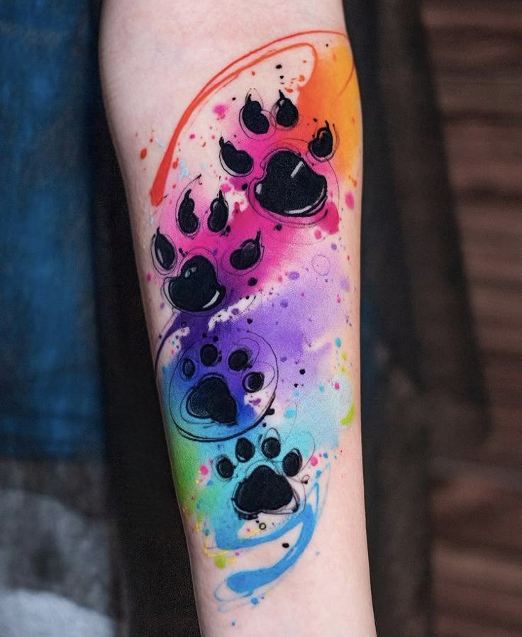 28 Paw Print Tattoo Ideas 2025 for Dog &#038; Cat Lovers – Memorial, Floral, Watercolor, Fine Line