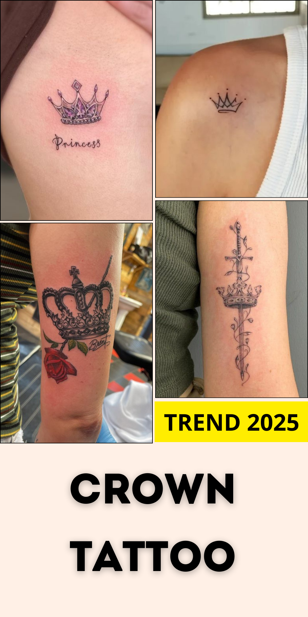 27 Crown Tattoo Ideas 2025: Minimalist, Feminine, and King-Inspired Designs for Men and Women