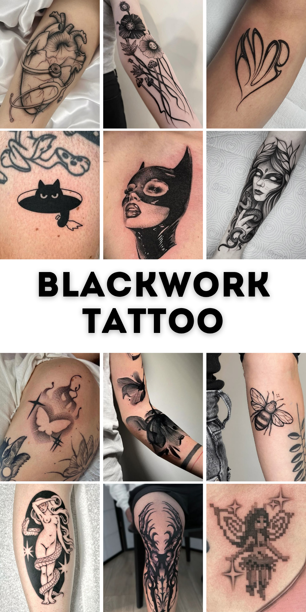 30 Blackwork Tattoo Ideas 2025 for Men &#038; Women – Bold Sleeve, Flash, Coverup &#038; Arm Design