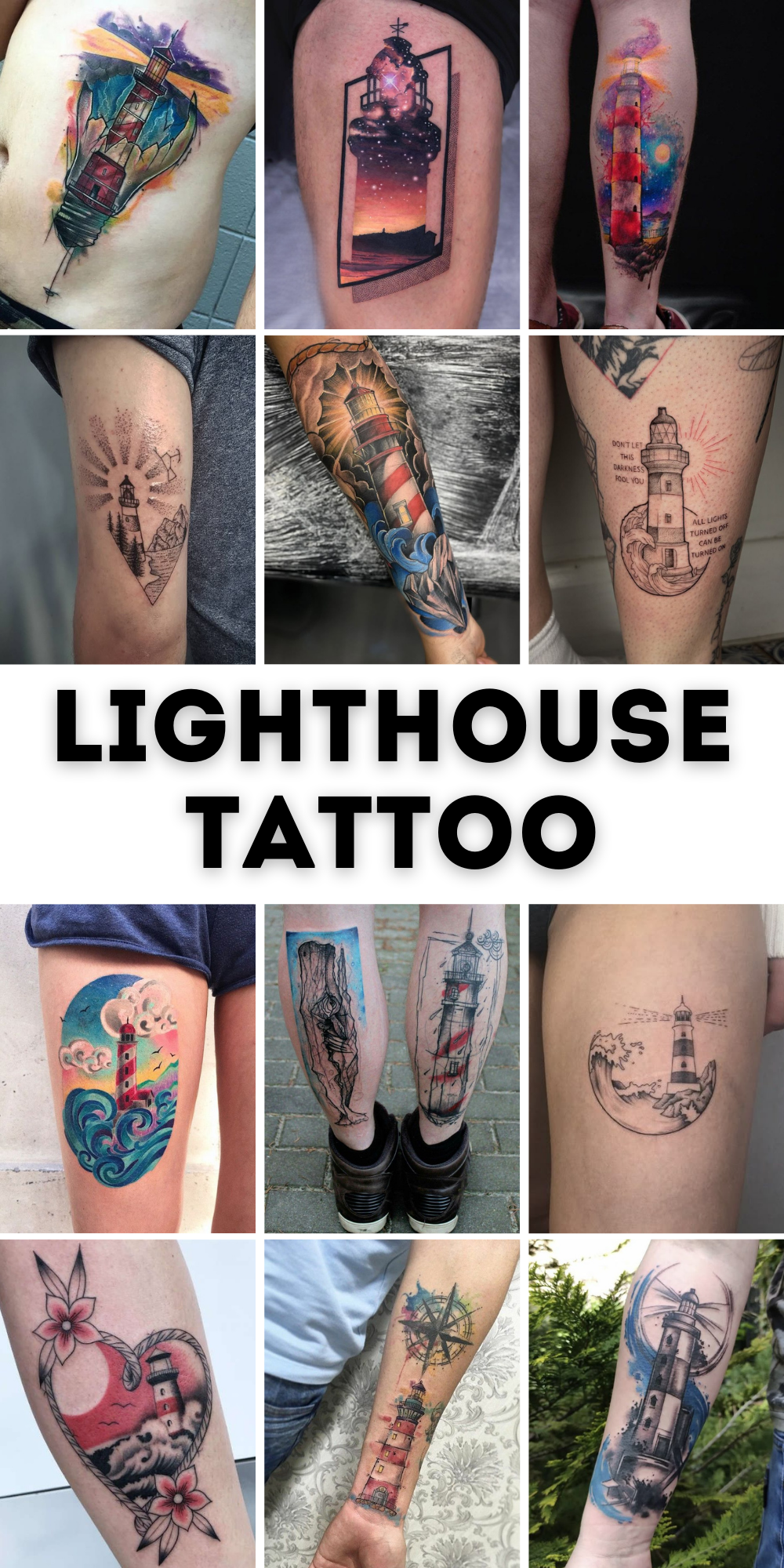 Check Out 29 Cool Lighthouse Tattoo Ideas for 2025