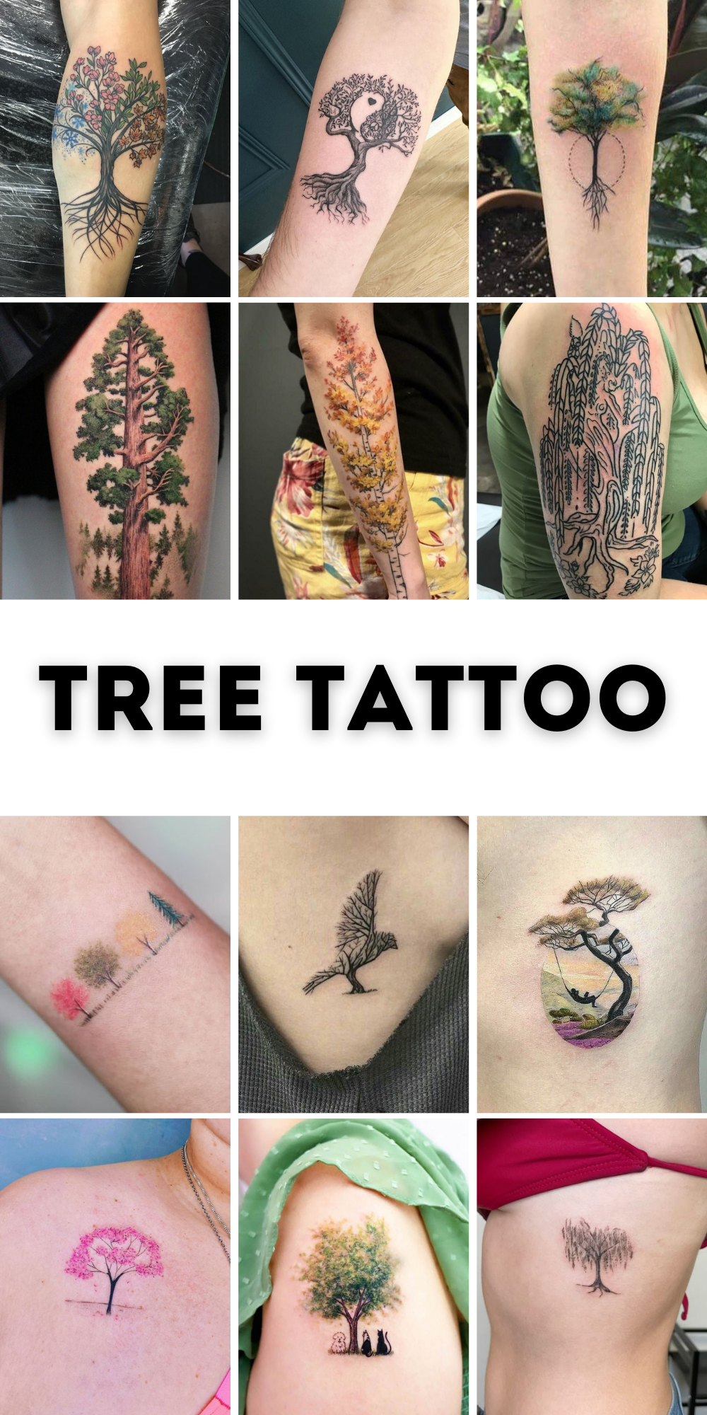 Explore 28 Tree Tattoo Ideas 2025: Minimalist, Fine Line, Sleeve &#038; Family-Inspired Designs