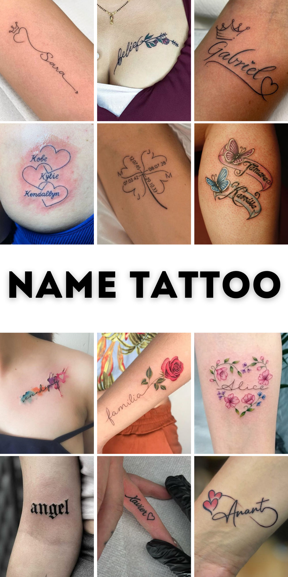30 Name Tattoo Ideas 2025: Cute, Unique &#038; Dainty Designs for Women and Men Forearm, Neck, or Hand
