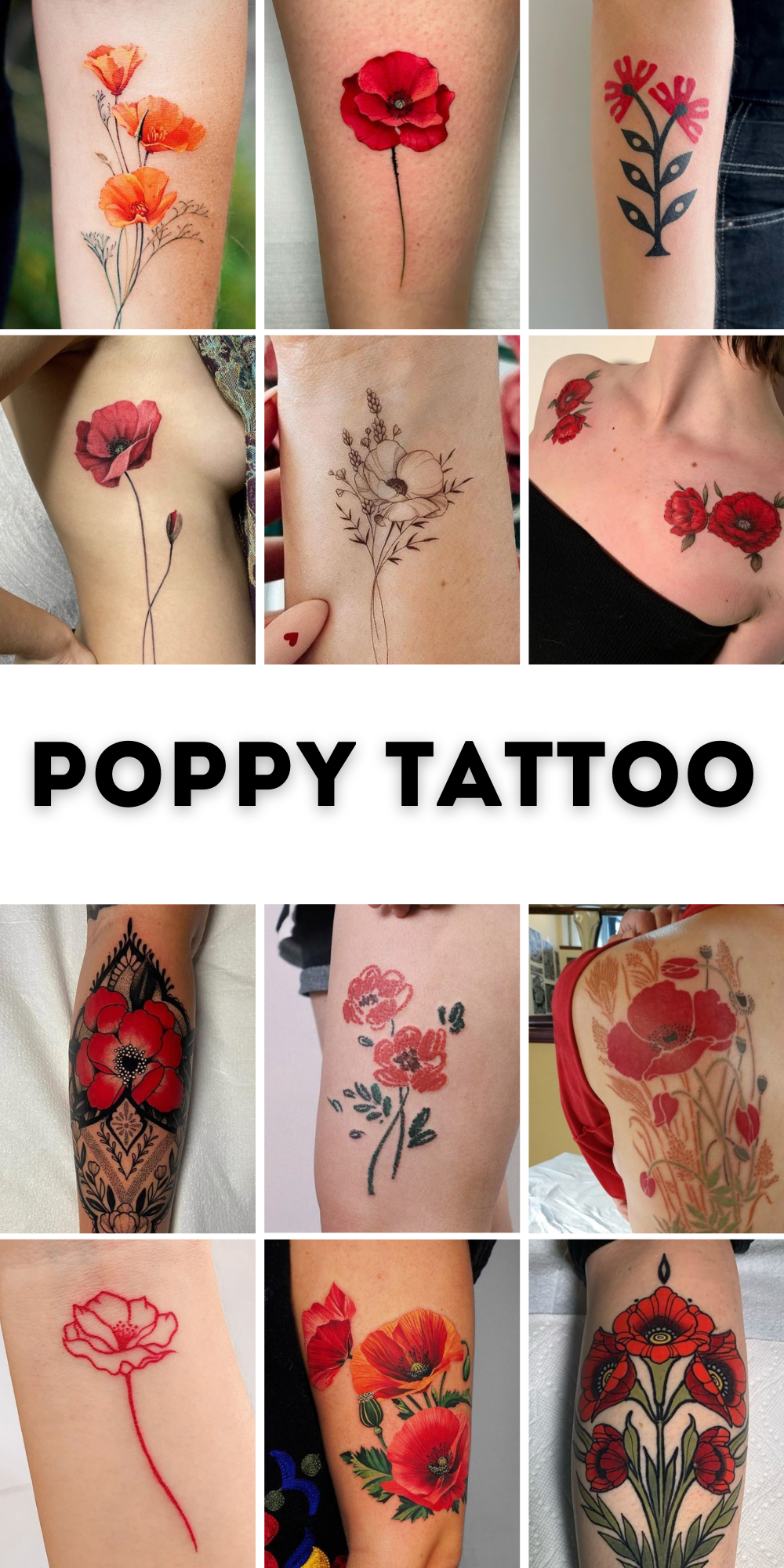 28 Poppy Tattoo Ideas 2025 for Women &#038; Men – Fine Line, Traditional, Minimalist &#038; Bold Red Floral Designs