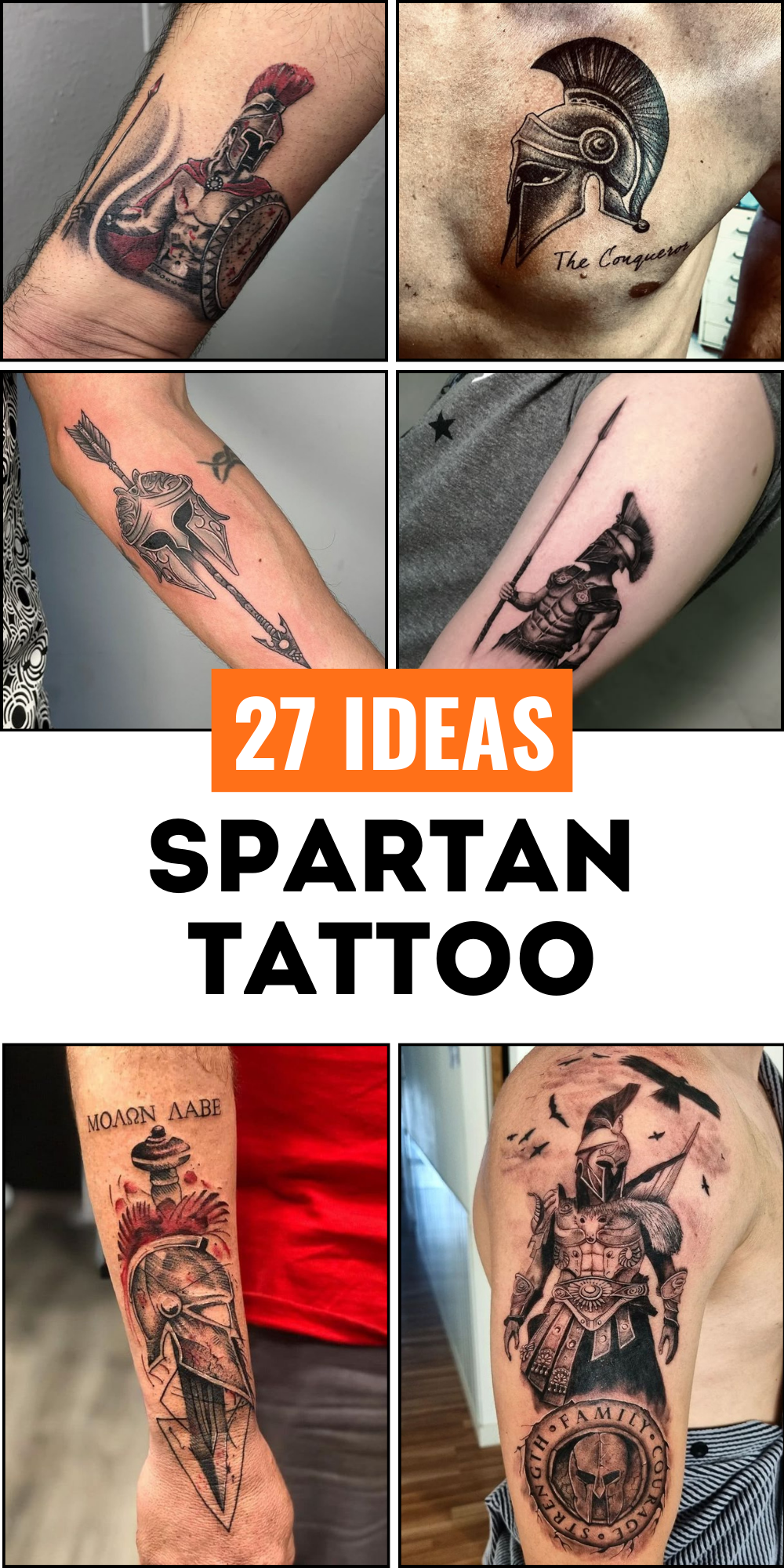 27 Spartan Tattoo Ideas 2025 Bold Sleeve, Chest, Leg &#038; Forearm Designs