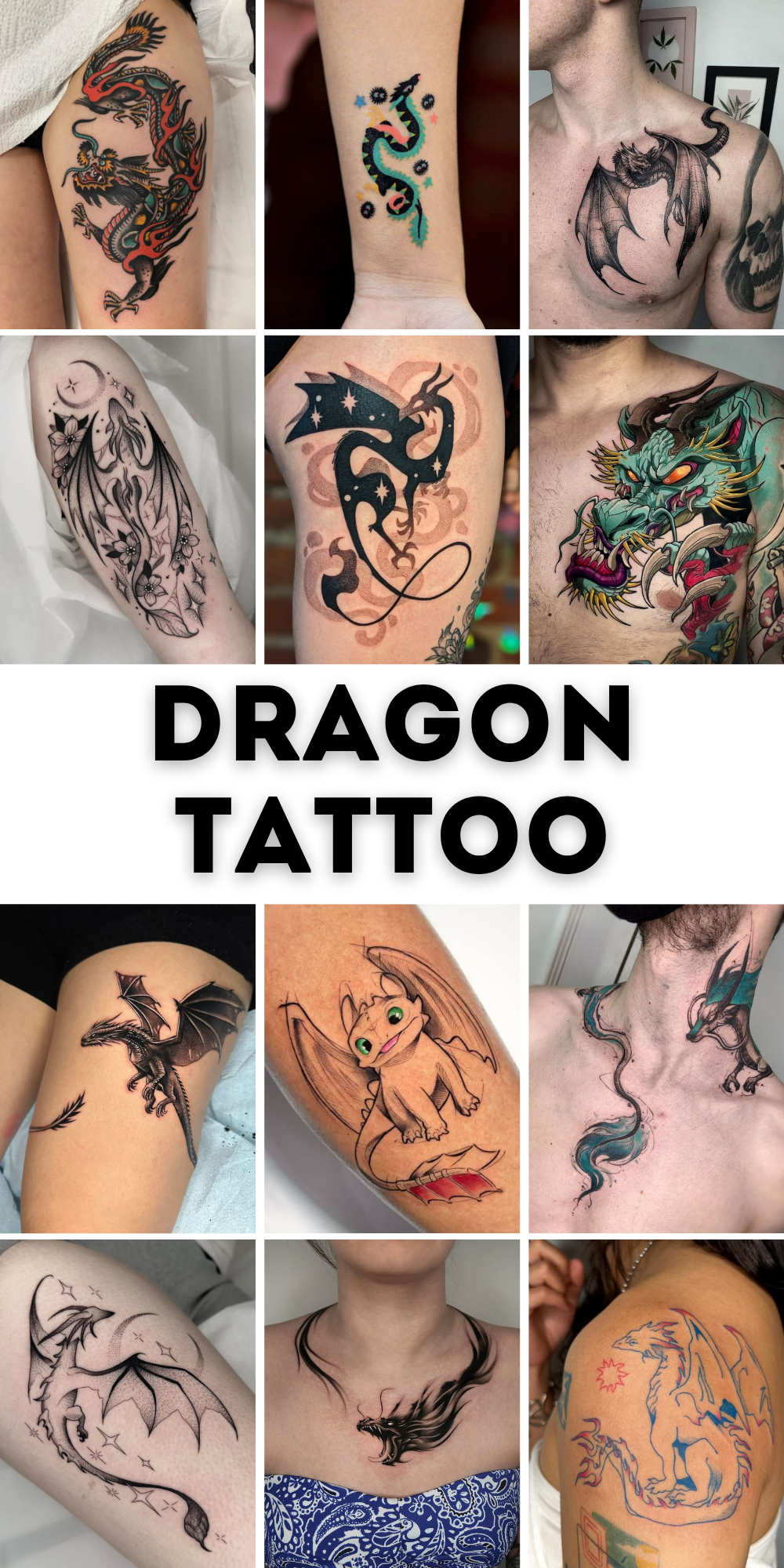29 Dragon Tattoo Ideas 2025 for Men and Women – Abstract, Realistic, Shoulder and Arm Designs