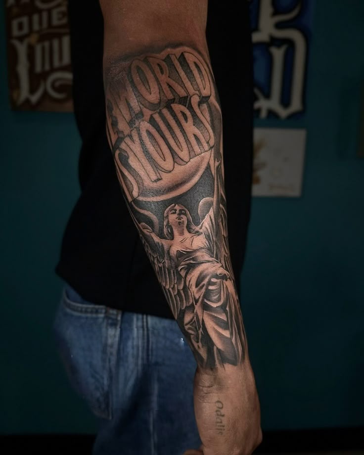 25 The World Is Yours Tattoo Ideas 2025: Scarface Designs, Forearm, Leg &#038; Women Tattoos