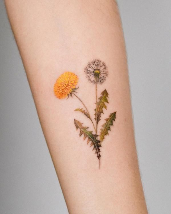 Dandelion Tattoo 24 Ideas 2025 with Fine Line, Fairy Blowing, Tiny Black and White Designs