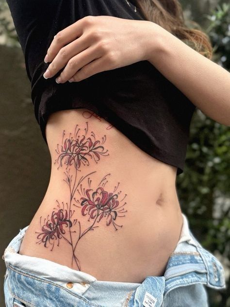 Spider Lily Tattoo 30 Ideas 2025 with Traditional Japanese Design, Arm Sleeve, Abstract Meaning